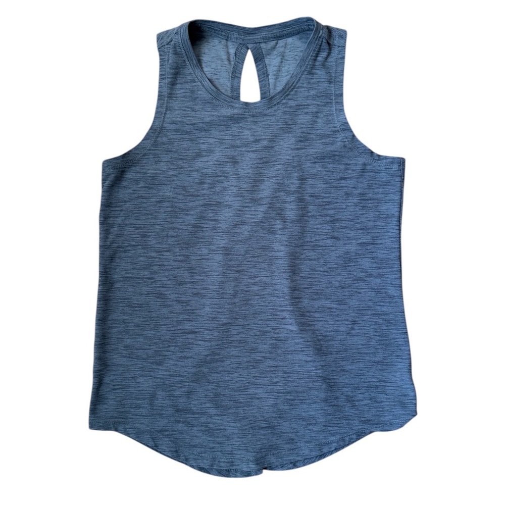Old Navy Active | Girls Cross Back Sleeveless Top Heathered Gray, Size Large
